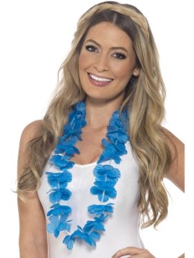 Hawaiian Lei Garland - Blue