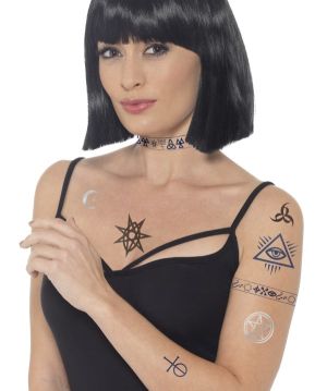 Halloween Occult Tattoo Set 