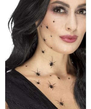 Halloween Crawling Spiders Tattoo Set 