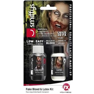 Halloween Fake Blood & Liquid Latex Set