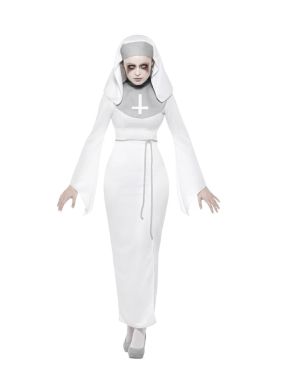 Ladies Halloween Haunted Asylum Nun Costume