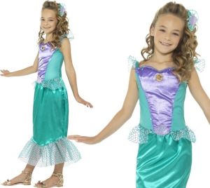 Childrens Deluxe Mermaid Fancy Dress Costume