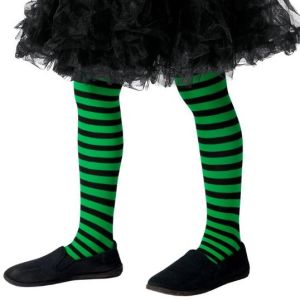 Childs Green Halloween Tights