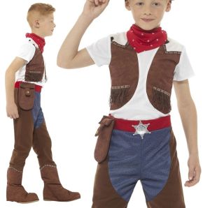 Childrens Deluxe Cowboy Costume 