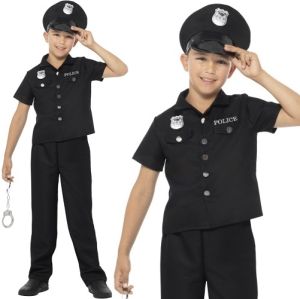 Childrens New York Cop Fancy Dress Costume