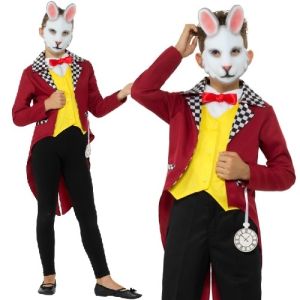 Childs Mr White Rabbit Fancy Dress Costume 