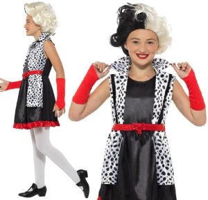 Girls Evil Madame Costume