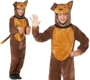 Childrens Plush Dog Fancy Dress Costume 