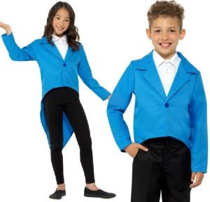 Childs Fancy Dress Blue Tailcoat Jacket