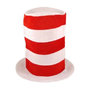Adult Fancy Dress Striped Top Hat