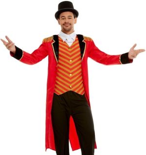 Mens Deluxe Ringmaster Fancy Dress Costume