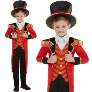 Childs Deluxe Circus Ringmaster Showman Costume