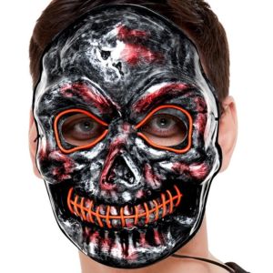 Halloween Light Up Skull Mask