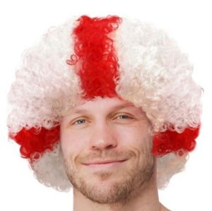 England St George Afro Wig