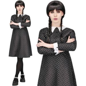 Ladies Gothic Schoolgirl Print Costume 