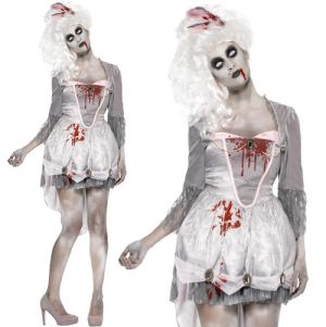 Ladies Zombie Georgian Lady Costume 