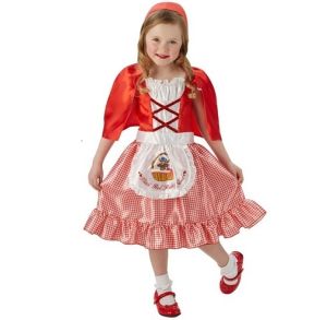 Childrens Girls Red Riding Hood Costume 