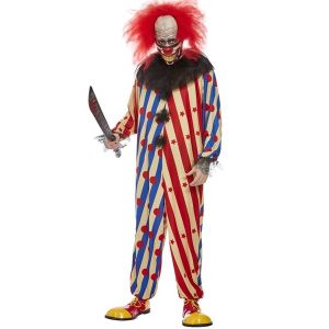 Mens Creepy Clown Costume