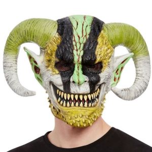 Horned Demon Head Mask