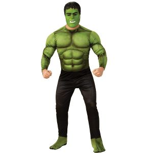 Mens Deluxe AVG4 Hulk Fancy Dress Costume