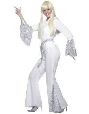 70s Disco Lady Fancy Dress Costume 