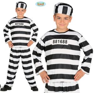 Childs Prisoner Inmate Fancy Dress Costume