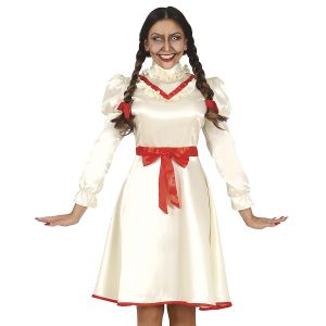 Ladies Halloween Cursed Possessed Doll Costume