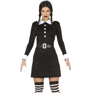 Ladies Halloween Gothic Schoolgirl Costume