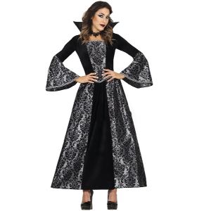 Ladies Gothic Vampiress Fancy Dress Costume