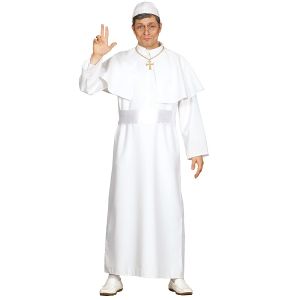 Mens White Pope Fancy Dress Costume