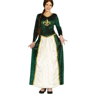 Ladies Medieval Queen Fancy Dress Costume