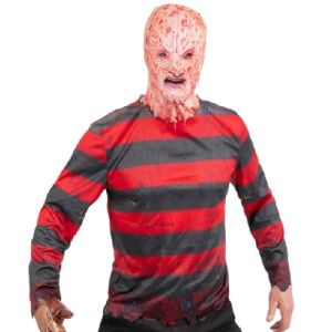 Adult Freddy Krueger Top & Balaclava Set