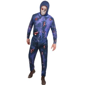 Mens Friday 13th Jason Voorhees Boiler Suit Costume