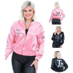 Ladies Grease 50s Pink Lady Reversible Jacket