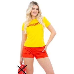 1980s Ladies Beach Lifeguard Costume