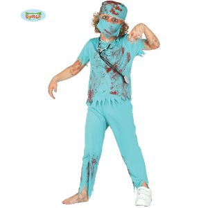 Childs Zombie Surgeon Fancy Dress Costume