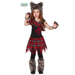 Childs Halloween Wolf Girl Costume 