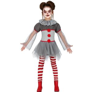 Childs Bad Clown Fancy Dress Costume