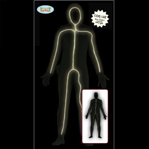 Mens Halloween Light Up Stick Man Costume