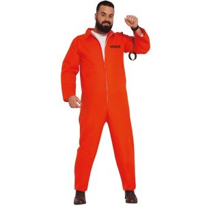 Men's Prisoner Boiler Suit Costume in XL