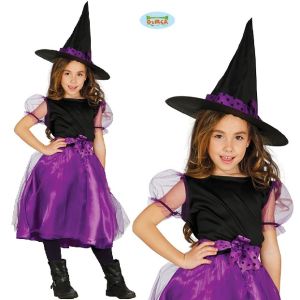 Childs Halloween Purple Witch Costume