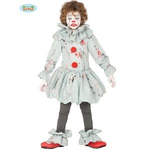 Childs Grey Killer Clown Costume