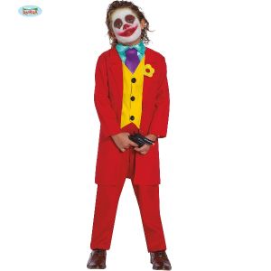 Childs Halloween Mr Smile Villain Costume