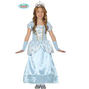 Childs Blue Princess Fancy Dress Costume