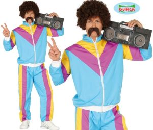 Mens 1980s Scouser Shell Suit Costume 