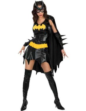 Ladies Sexy Batgirl Costume with Cape