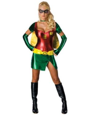 Ladies Sexy Robin Costume with Cape 