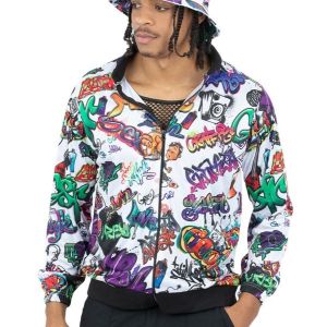 Adult 90s Unisex Hip Hop Graffiti Jacket