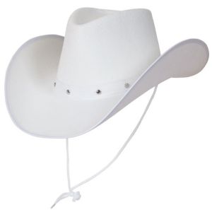 Texan Cowboy Fancy Dress Hat - White