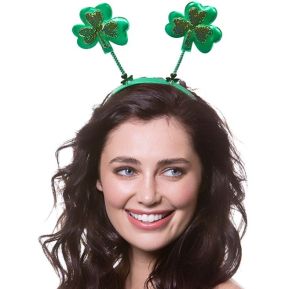 St Patricks Day Fancy Dress Shamrock Head Boppers